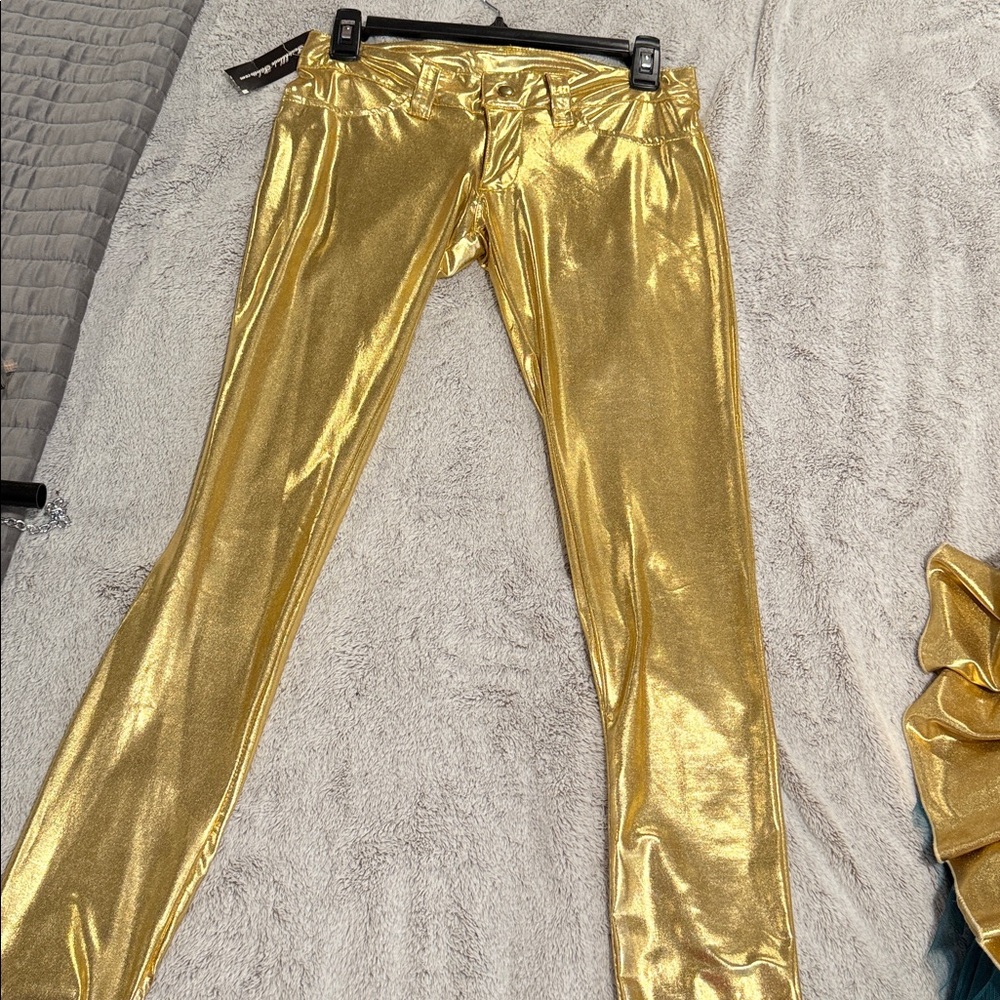 Shiny Gold Leggings